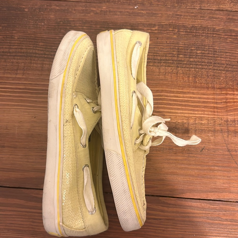 Yellow sequins sperrys - Picture 6 of 12